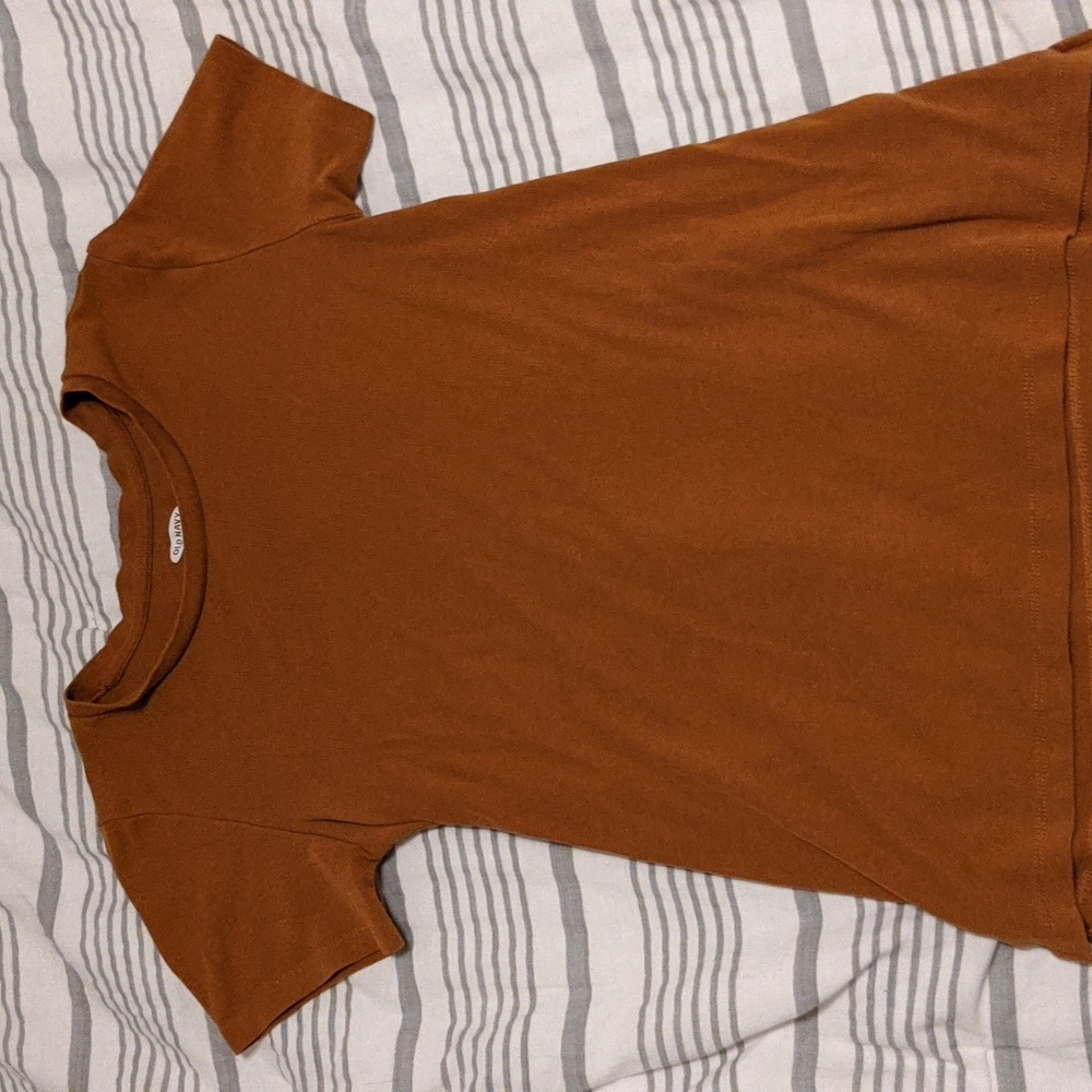 Mustard orange tee
